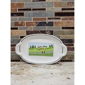 Vintage Villeroy & Boch Naif Pickle Dish Boy Girl Germany / Luxembourg